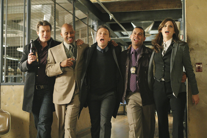 NATHAN FILLION, RUBEN SANTIAGO-HUDSON, SEAMUS DEVER, JON HUERTAS, STANA KATIC